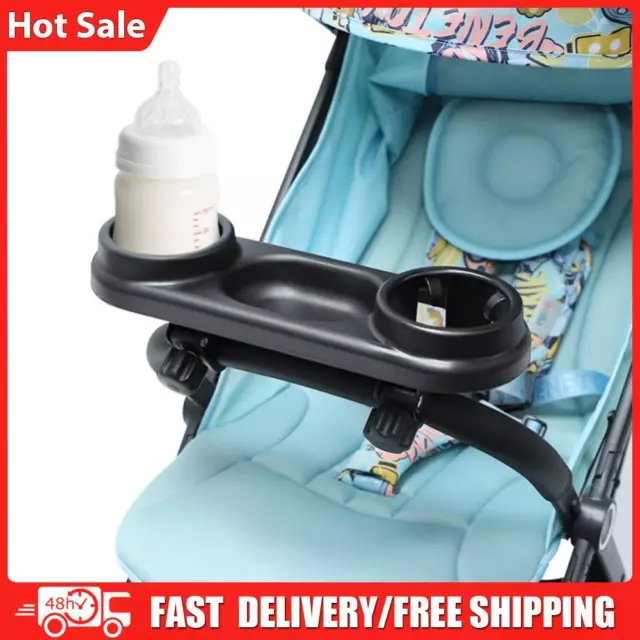 3 in 1 Stroller Food Tray with Cup Holder Universal Stroller Organizer Removable