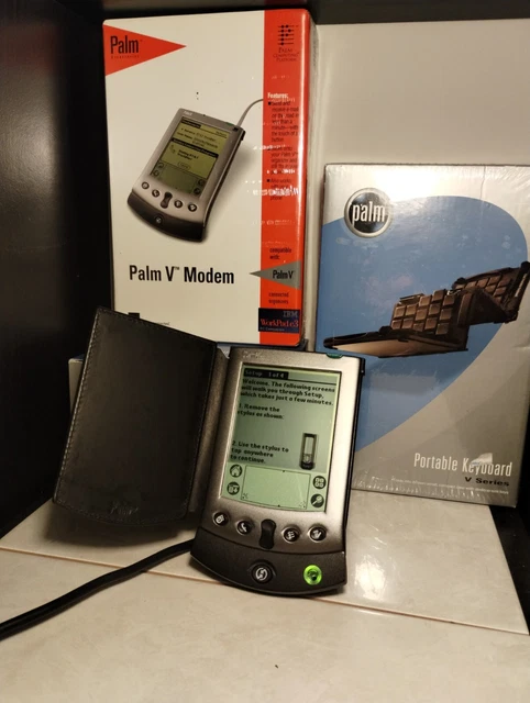Working Palm V Connected Organizer 80400U w/ Sealed Accessories Please Read