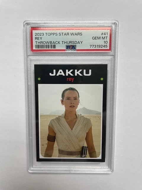Rey 2023 Topps Throwback Thursday Star Wars #41 PSA 10 GEM MINT