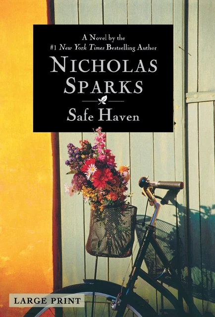 Safe Haven, Large Print by Sparks (hardcover)