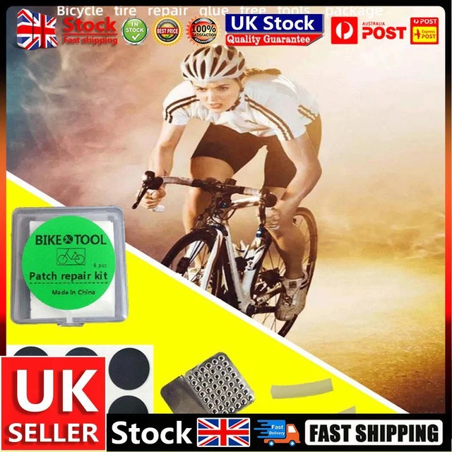 Bicycle Bike Tire Tyre Patch Piece Cycling Glue Free Puncture Repair Tools Kits