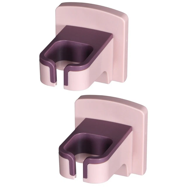 2 Pcs Abs Hair Dryer Storage Holder Wall Mount Blow Bathroom Hairdryer