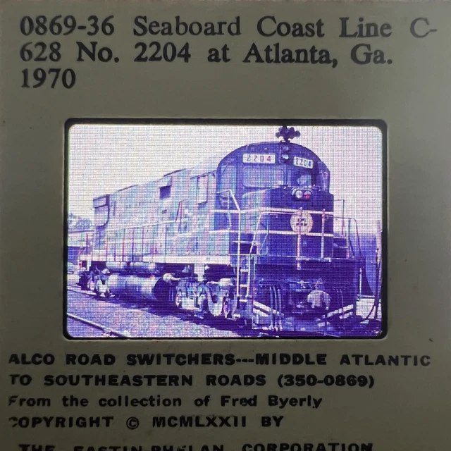 0869-36 Seaboard Coast Line C628 No. 2204 at Atlanta, Ga. 1970