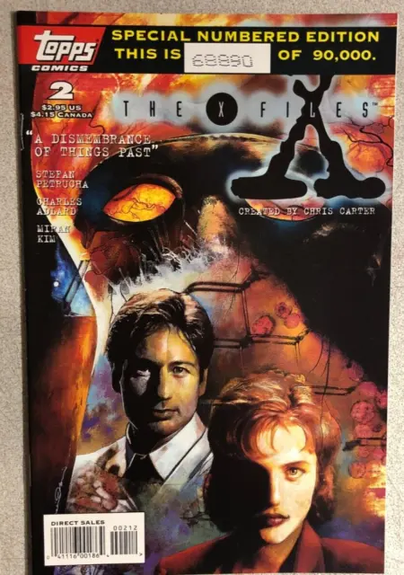 X-FILES #2 (1995) Topps Comics special numbered edition #68890 of 90,000 FINE+