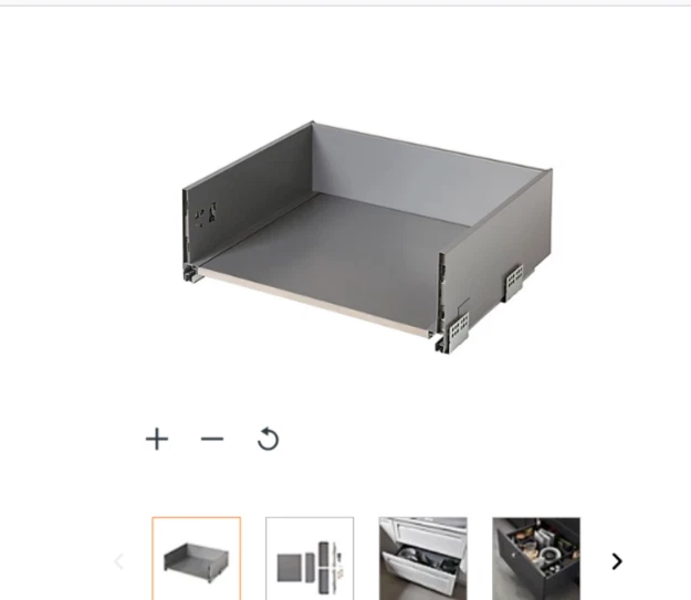 Caja de cajón profundo GoodHome Soto de cierre suave (W) 600 mm B&Q se adapta a la unidad base de 600 mm