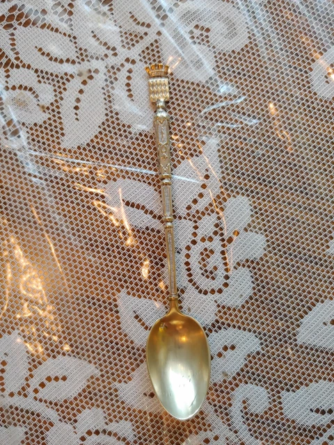 Vintage Collectible Spoon, "Monaco" France, Silver Plate, Very Ornate