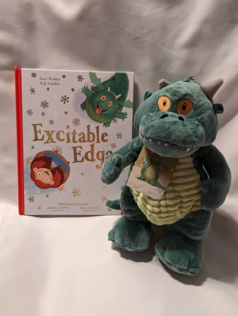 John Lewis Excitable Edgar Dragon Plush Toy + Book Christmas Advert 2019