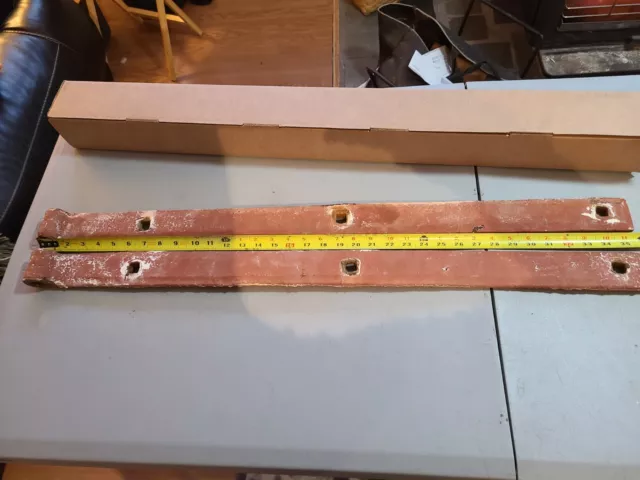 Antique Vintage Metal Barn Farm Strap Hinges 35 1/2 In. Long 2 in.wide