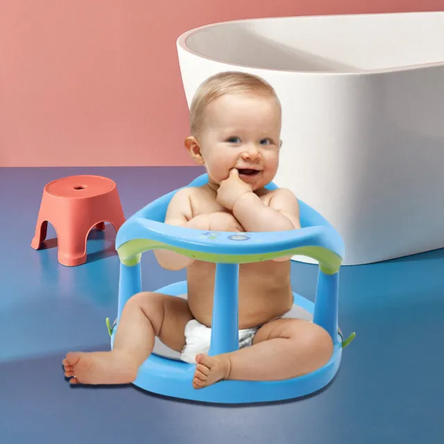 Baby Bath Ring Seat Chair Infant Toddler Bath Tub Chair w/Anti Slip Suction Cups