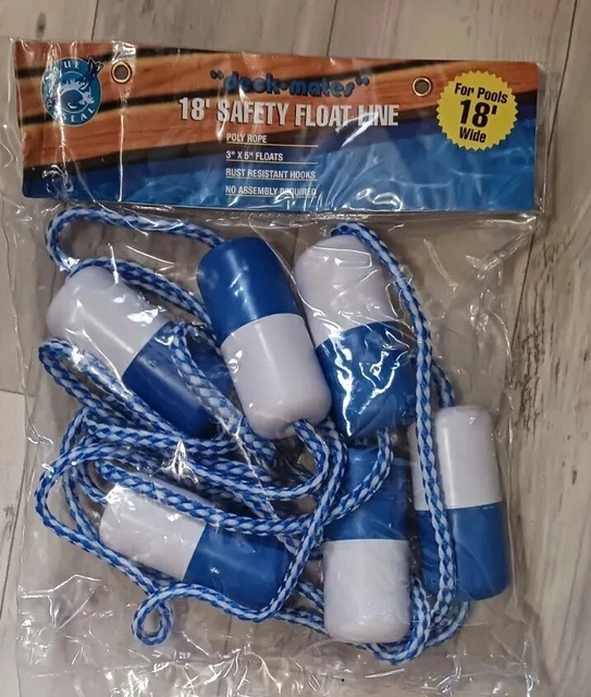 Blue Torrent BS 26786 Safety Rope Line Kit for Swimming Pools 18 ft.
