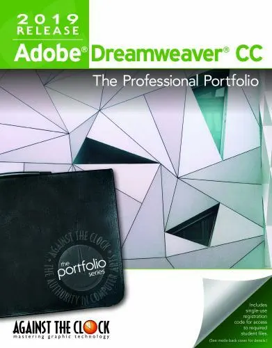 Adobe Dreamweaver CC 2019 The Professional Portfolio by Against The Clock/ NEW