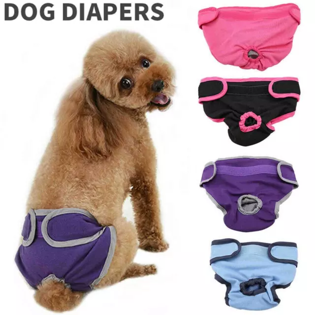 Female / Male Dog Puppy Nappy Diapers Belly Wrap Band Sanitary Pants Underpants