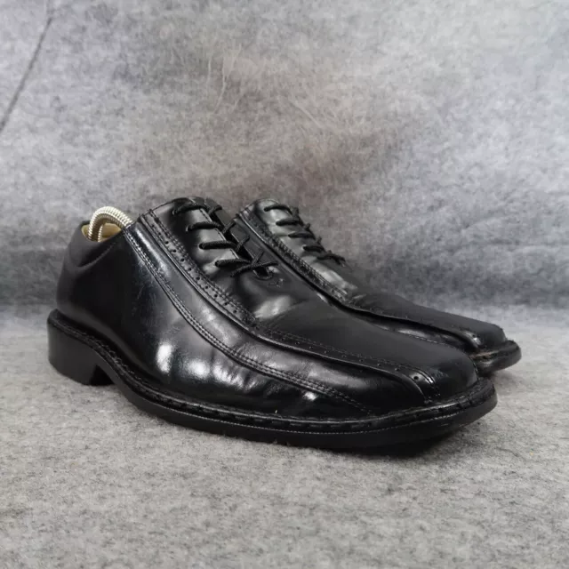 STACY ADAMS SHOES Mens 7.5 Oxford Square Bicycle Toe Leather Retro ...