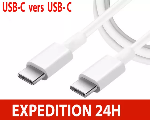Chargeur rapide 20w usb-c + câble usb-c vers usb-c pour samsung