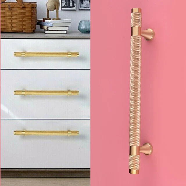 Knurled T Bar Kitchen Cupboard Cabinet Drawer Door Handle Part