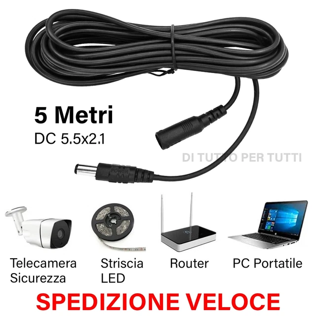 Cavo Splitter Alimentazione DC: 1 Adattatore A 4 O 8 Vie Per Telecamere