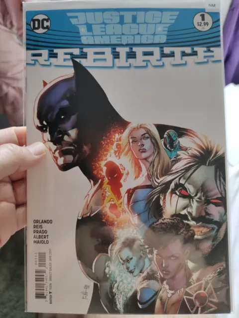 Dc Comics Justice League Of America Rebirth #1 April 2017 1St Print