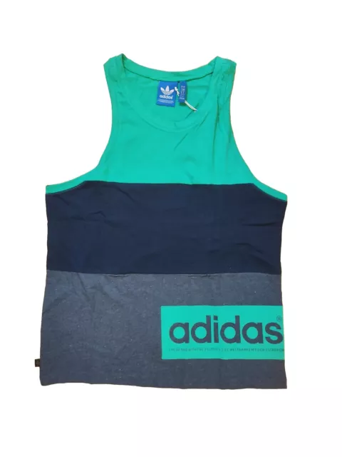 Adidas Tank Top Block | NEU OVP | Gr. M | Herren Baumwolle Shirt Muskelshirt