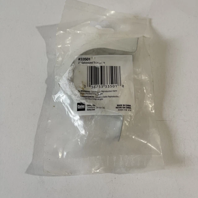 Oatey  33501  2 in. Galvanized Tube Strap 2 Hole,  P