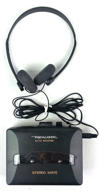 Realistic Stereo Mate Personal Cassette Player + Headphones SCP-41 Model 14-1079 Realistic Stereo Mate Personal Cassette Player + Headphones SCP-41 Model 14-1079