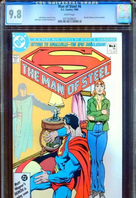 Man of Steel #6 CGC 9.8 John Byrne Superman