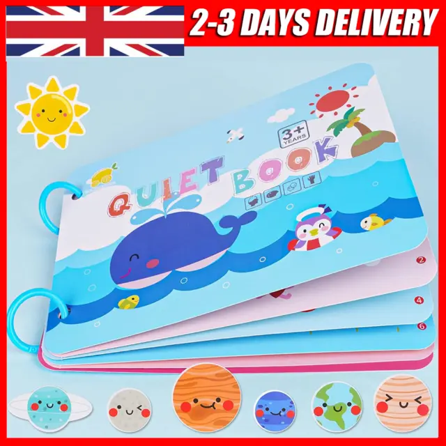 Montessori Toys Preschool Busy Book - Educational Learning Toys for Kids UK