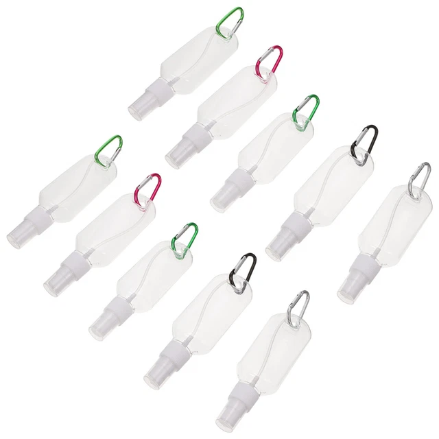 10 Pcs Keychain Spray Bottle Liquid Spray Container Shampoo Bottle Travel