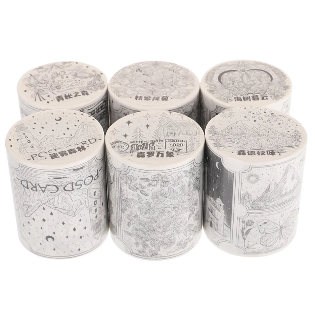 6 rollos de papel de álbum de recortes hoja álbum de colección papel