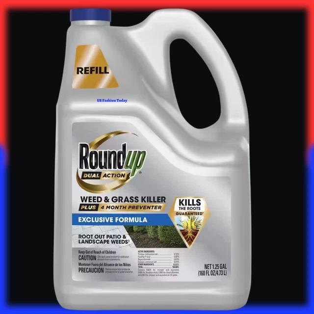 REFILL 1.25G ROUNDUP Tough Brush Killer Grass Weed Sprayer Ready Use Wand Spray