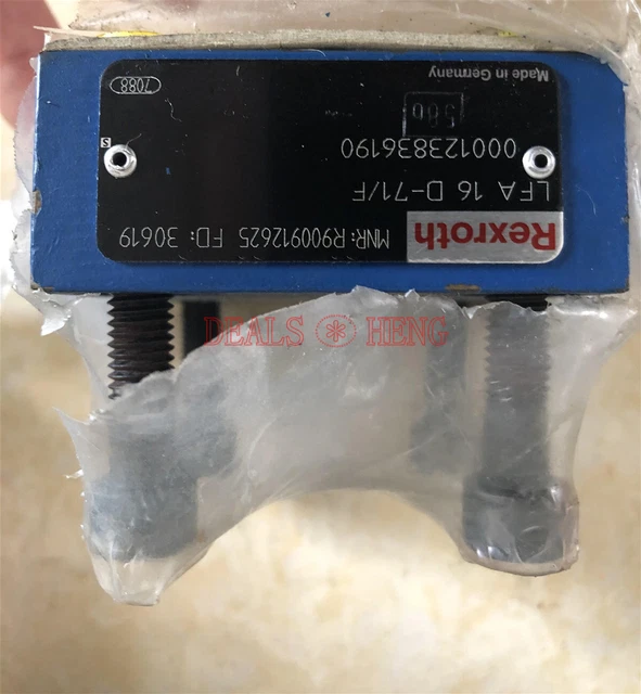 NUOVO 1 PZ Rexroth piastra di copertura valvola cartuccia LFA16D-71/F R900912625