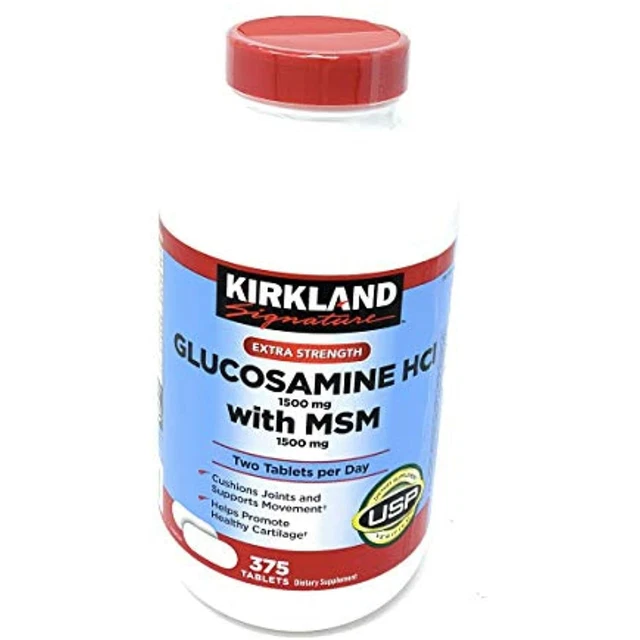 KIRKLAND SIGNATURE EXTRA Strength Glucosamine HCI 1500mg, With MSM 1500