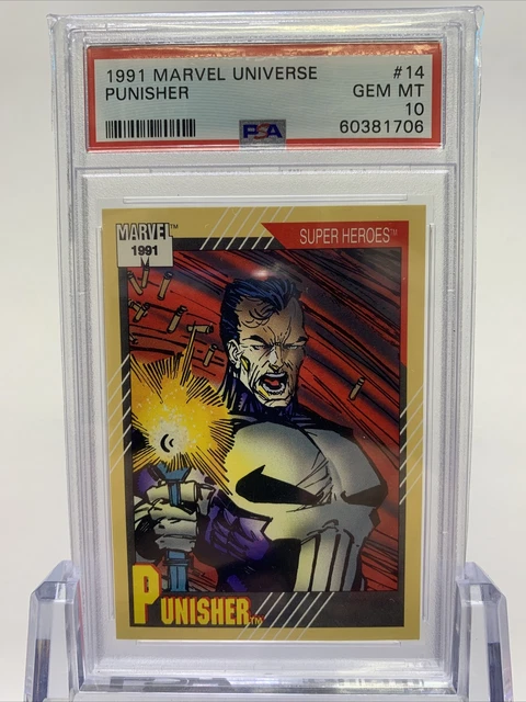 1991 Impel Marvel Universe Series 2 #14 Punisher PSA 10 Gem MT