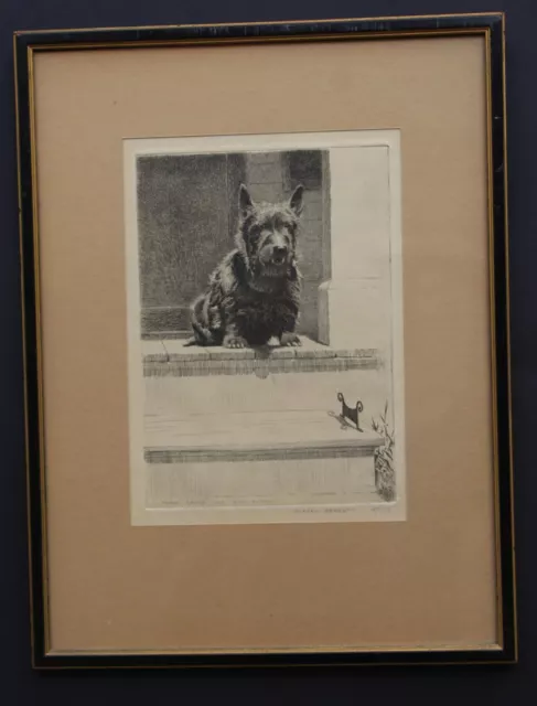 Original Morgan Dennis Etching Signed Scottie "The Black Watch" Ltd Ed Dog 1927