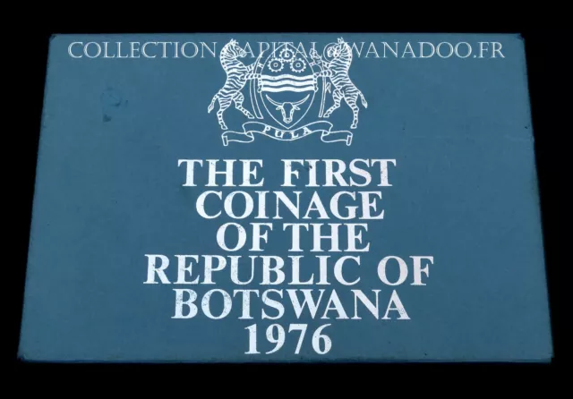 Schachtel Bu - The First Münzwesen Of The Republic Of Botswana 1976. 6 Münzen