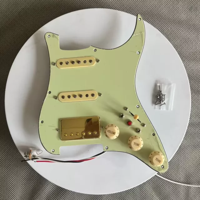 Loaded Guitar ST Pickguard HSS w/Noiseless Alnico 5 Pickups Prewired Kit for ST