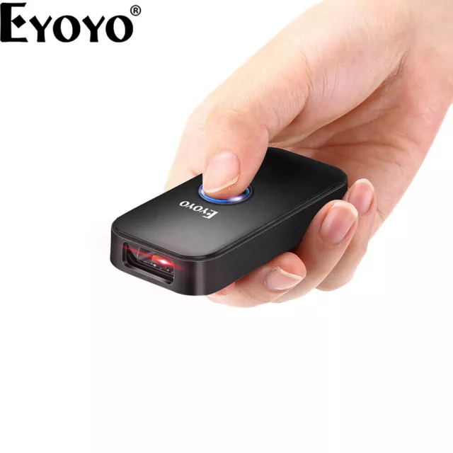 Eyoyo Mini 1D Bluetooth Barcode Scanner USB Image Scanning Reader For PC Phone