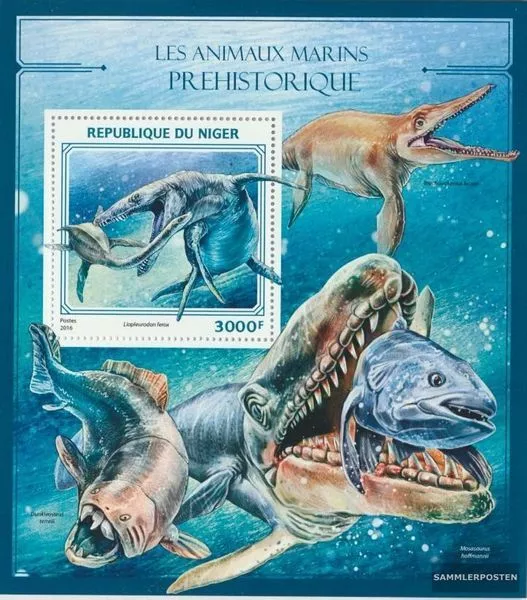 Niger Block 591 (completa. Problema.) MNH 2016 Preistorici Animali acquatici