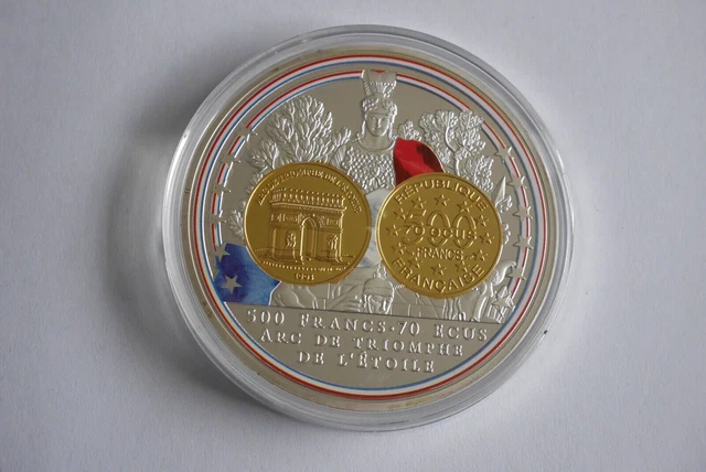 Belle Epreuve 15 écus / 100 Francs - Arc De Triomphe  Paris Different Dauphin 1993 F 2005 1 Spl,fmd 857654,a