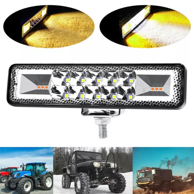 2x 48W Strobe Flash Arbeitslicht geführte Lichtleiste für Offroad Jeep Motorrad