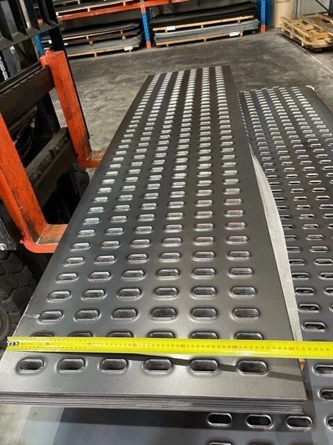 PERFORATED CAR CARRIER BOX BIKE TRAILER MANY USES 2400x600x3MM  EASY TIE DOWN