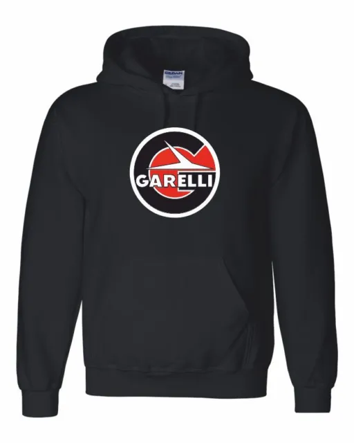 Garelli Round Style  Motorcycle Printed Hoodie in 5 Sizes