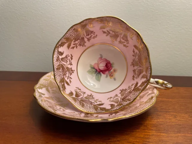 Paragon Fine Bone China England - Vintage Tea Cup and Saucer - Flower Shaped Cup