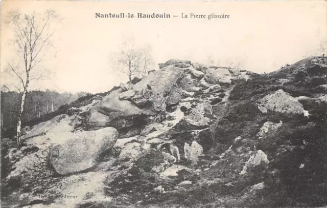 Cpa 60 Nanteuil Le Haudouin La Pierre Glissoire