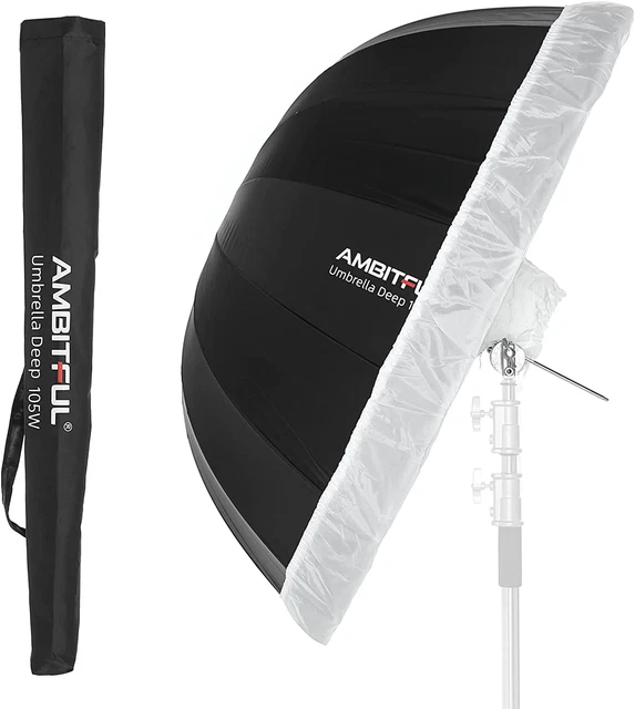 UB-105W 105Cm 41.3" Parabolic Inner White Reflec Soft Umbrella Studio Light Umbr