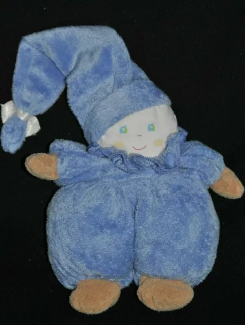 Doudou Poupée Lutin Bleu AJENA Lavande Mauve Nounours Hochet Grelot