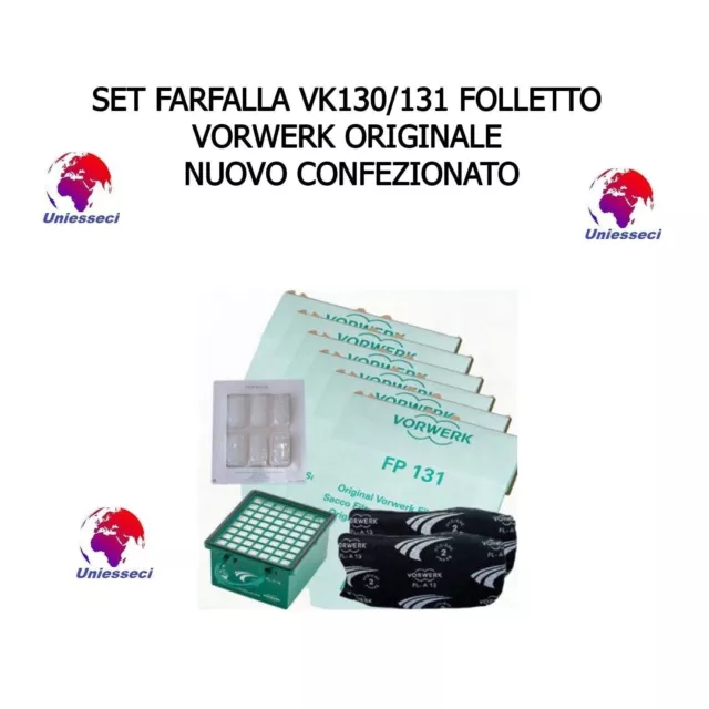 SET FARFALLA VK130/131 Folletto Vorwerk Originale Nuovo Confezionato  Uniesseci EUR 49,99 - PicClick IT