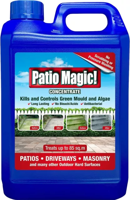 Patio Cleaner Moss Killer Decking Fencing Green Mould Algae Remover Path Magic