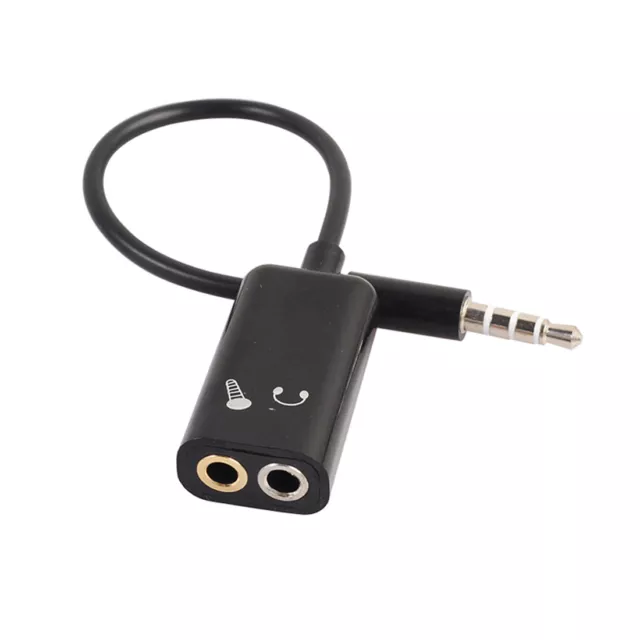 Audio Adaptateur, ENVEL Audio Stéréo Répartiteur Cable [ Casque Microphone  Double Jack 3,5mm Femelle Vers Audio 3,5mm Male ] pour PS4, Xbox One, PC