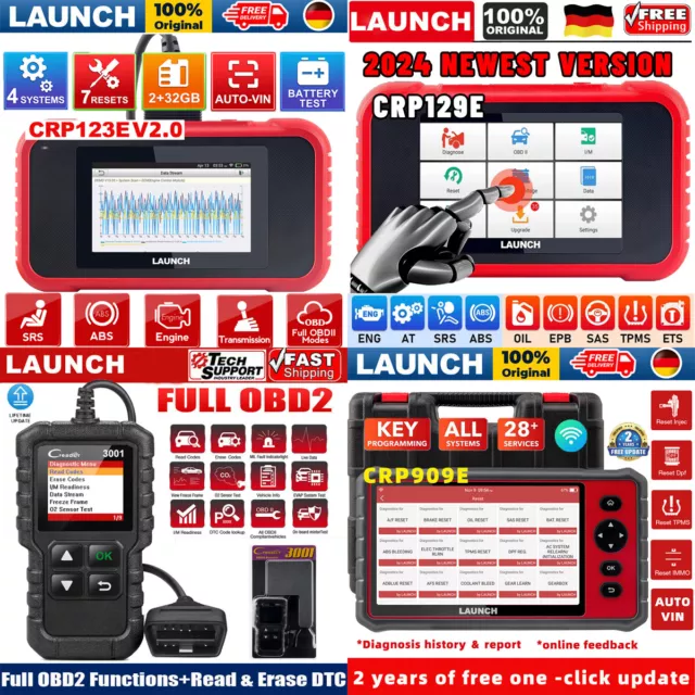 LAUNCH CRP123E CRP129E CR3001 Profi Auto OBD2 Diagnosegerät Scanner TPMS EPB SAS