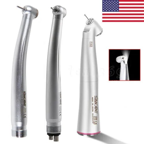 SANDENT Dental High Speed Handpiece 4Hole /1:4.2 Increasing LED Contra Angle OR